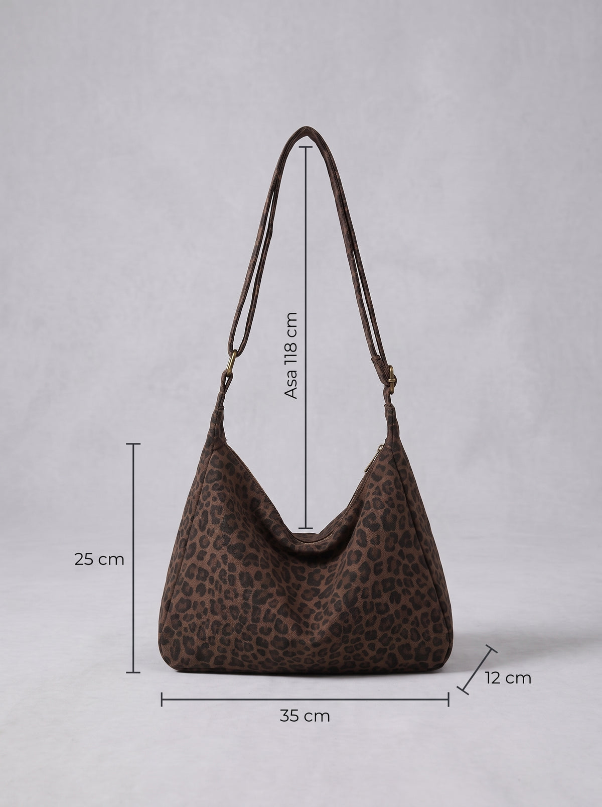 NOA | Bolso de Hombro Estampado Leopardo