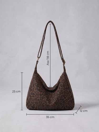 NOA | Bolso de Hombro Estampado Leopardo