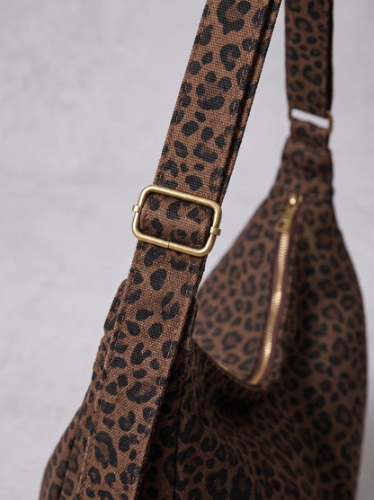 NOA | Bolso de Hombro Estampado Leopardo